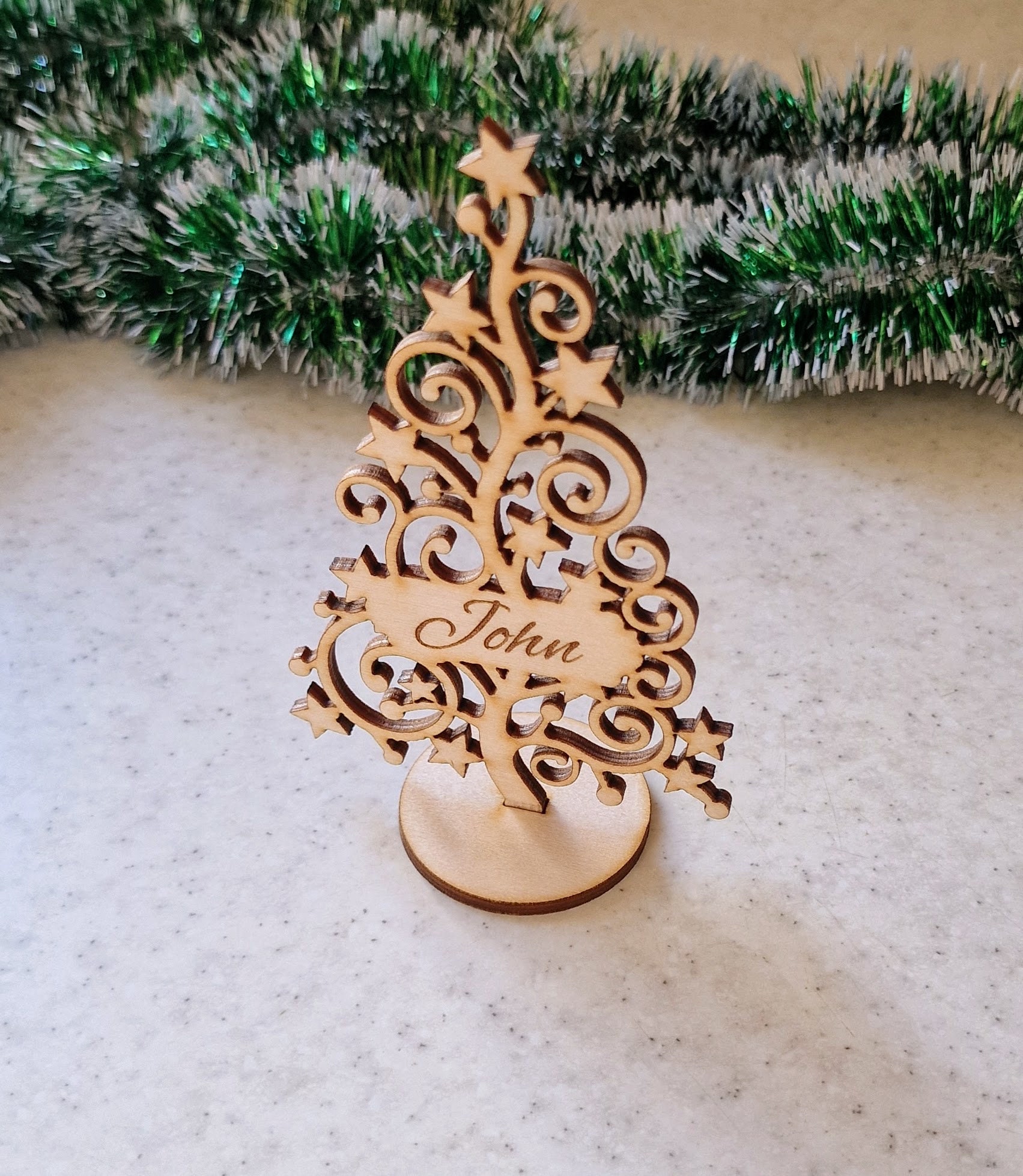 christmas-tree-place-cards-custom-freestanding-christmas-tree-etsy