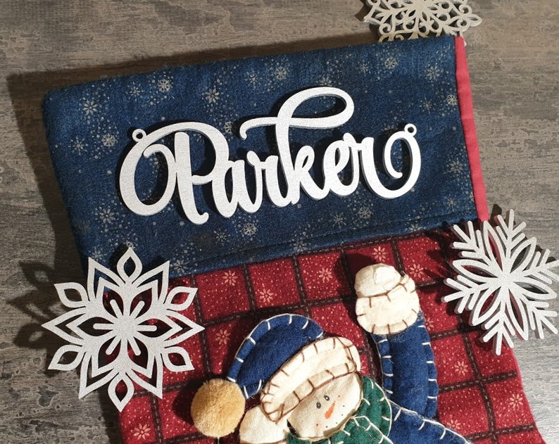 Christmas stocking custom tags Personalized Christmas Stocking | Etsy