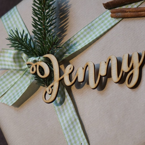 SET of 12 Merry Christmas gift tags wood, Christmas tags, Wooden gift tags, Rustic gift tags, Christmas gift wrapping Laser Cut tag Decor