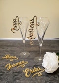 Personalized glass decor Custom wine charm Wedding wine charms Gold wine charms Wine glass charms Wedding charm Personalize Laser cut name