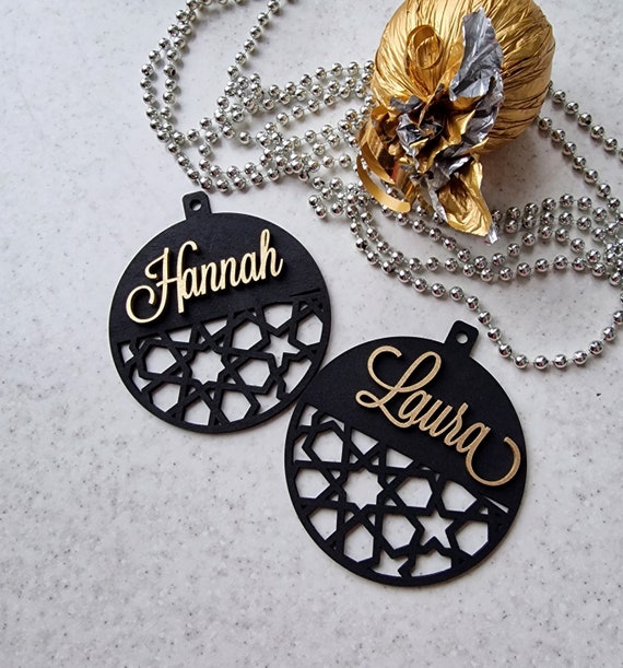 Eid Decor Ramadan tree decor Ramadan ornaments Ramadam Eid Custom Wood Personalized Ornament custom Islamic EID Gifts Eid Mubarak gift tags