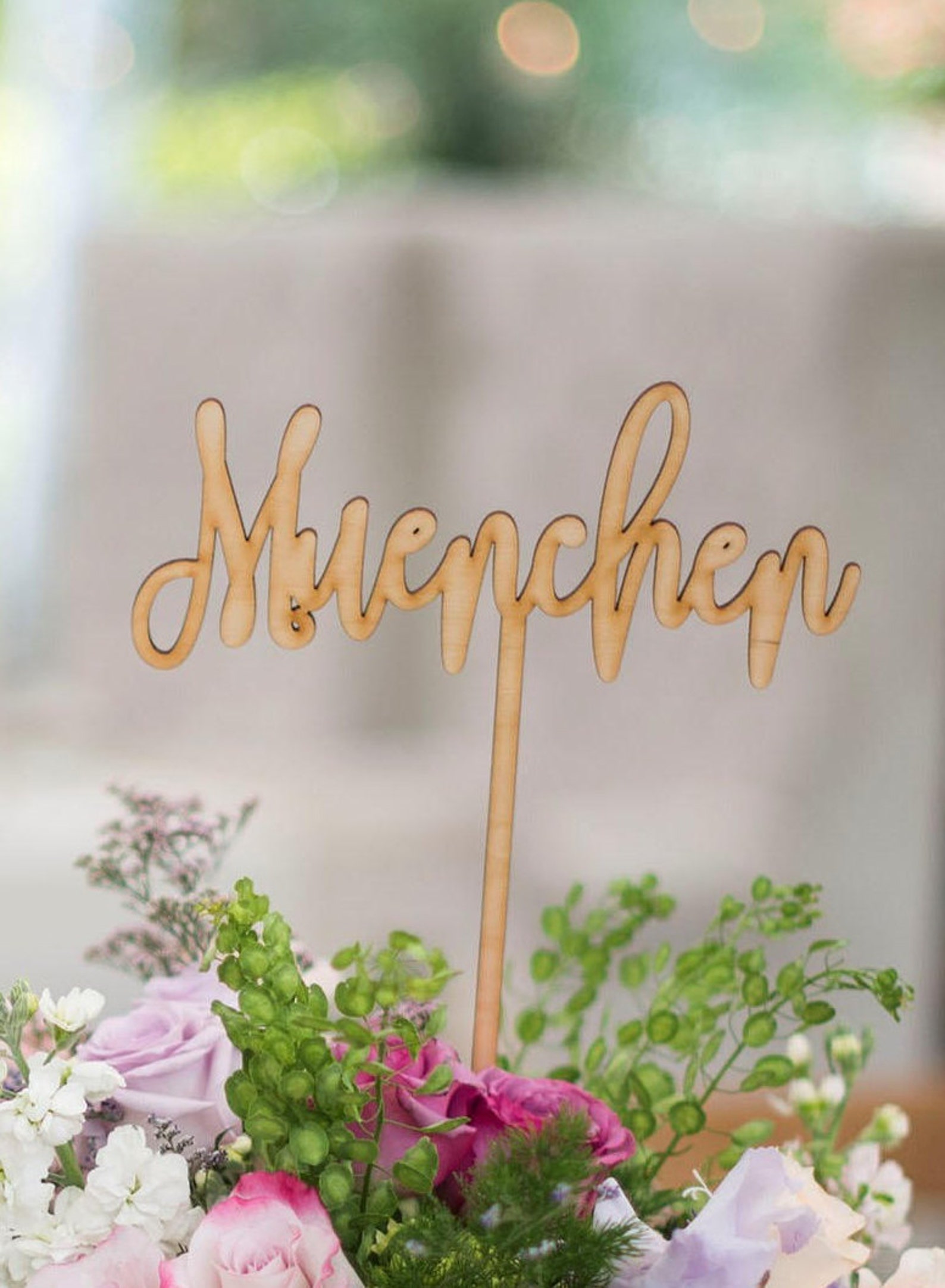 Custom TABLE NAMES Wooden Custom Wedding Table Name Topper Etsy