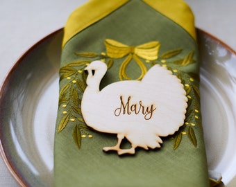 Laser Cut turkey Turkey Place Cards turkey Design place card Thanksgiving place cards Thanksgiving table decoration Thanksgiving decor