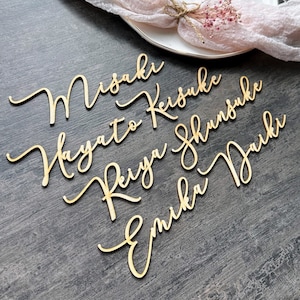 Gold Mirror place cards Luxury Wedding Place Cards Gold Mirror TAGS Laser cut names Acrylic Wedding Cards Wedding Decor Table CUSTOM Event image 4