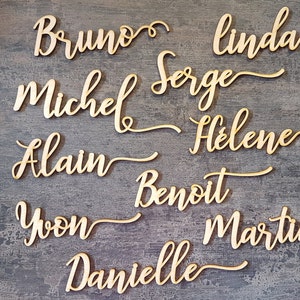 Place cards Wedding place cards Custom Laser Cut Names Place Setting Sign Dinner Party Place Card Wedding Escort Card Party Decoration