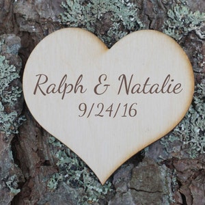 3&quot; Engraved wooden heart &gt; 1 heart engraved 7,5 cm &gt; Wedding heart &gt; Heart with names &gt; mr and mrs hearts &gt; monogram heart &gt; wood love heart