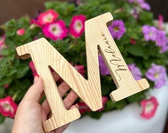 Freestanding Wedding Letter FreeStanding letters Wooden wedding Letter Wooden numbers large wooden letters blank letters Wood blanks Oak