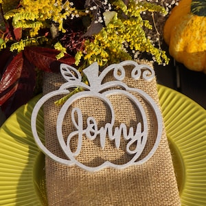 Thanksgiving table decor thanksgiving decorations ideas thanksgiving place cards pumpkin place cards Thanksgiving Table Settings image 2