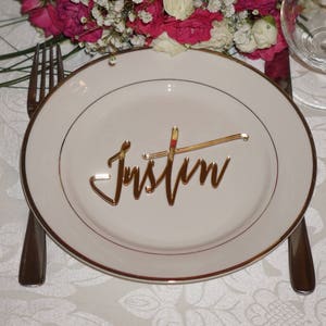 Gold place cards Gold Wedding cards Silver mirror place cards Acrylic laser cut place cards name cards wedding acryl table