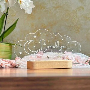Custom Night Light, Customized Birthday Gift Name Gift for Nursery Baby Gift Personalized Night Light for Kids Custom Night Light
