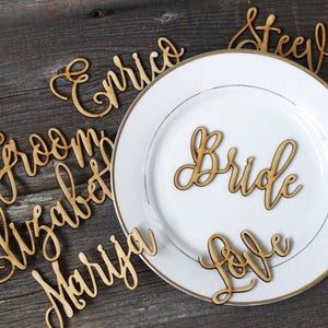 40 aloha Place Cards Wedding Laser Cut Name sign