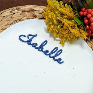 Letrero de madera personalizado cortado con láser, letrero de ajuste de lugar, tarjeta de lugar para cena, fiesta, decoración de tarjetas de boda, tarjetas de lugar legibles