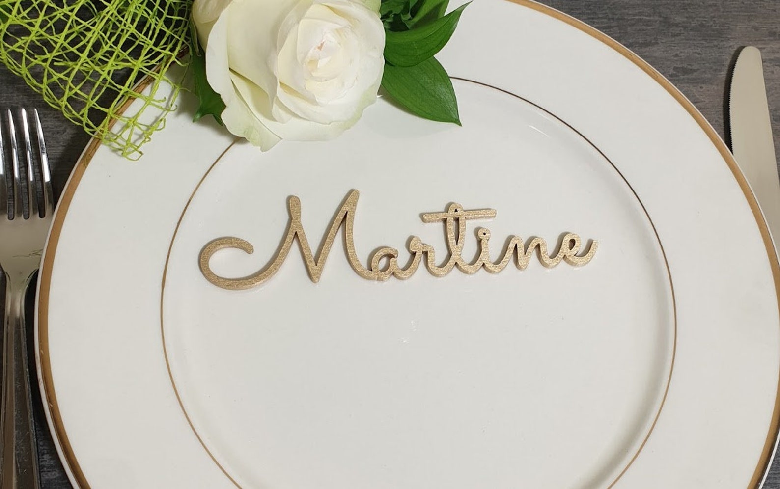 Wood Place Cards Laser Cut Name Sign Place Wdding Place Cards Etsy