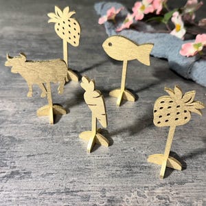 Meal choice stickers Meal choice marks Meal Place marks Wedding food choice marks wood meal choice place cards Custom meal choice chicken