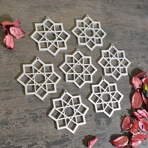 Star SET for EID, 12 PIECES Star Eid Decoration Ramadan tree Stars Ramadan Mubarak Stars size around 7 cm, 3 in Islamic star Islamic signs
