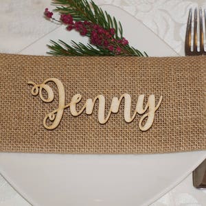 Marque-places de Noël, décoration de table de Noël, marque-places personnalisés pour les fêtes, dîner de Noël, couverts de table, étiquettes de Noël