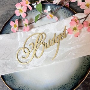Gold Wood wedding place cards Laser Cut Name signs Place wedding place cards Setting Sign Dinner Party Place Card Wedding Decor place cards