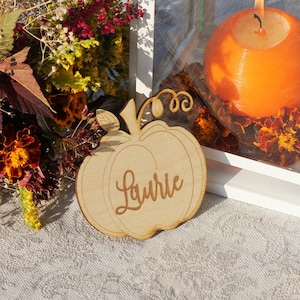Thanksgiving diner pumpkin place cards Tganksgiving table decoration thanksgiving decor ideas thanksgiving place cards Thanksgiving pumpkin