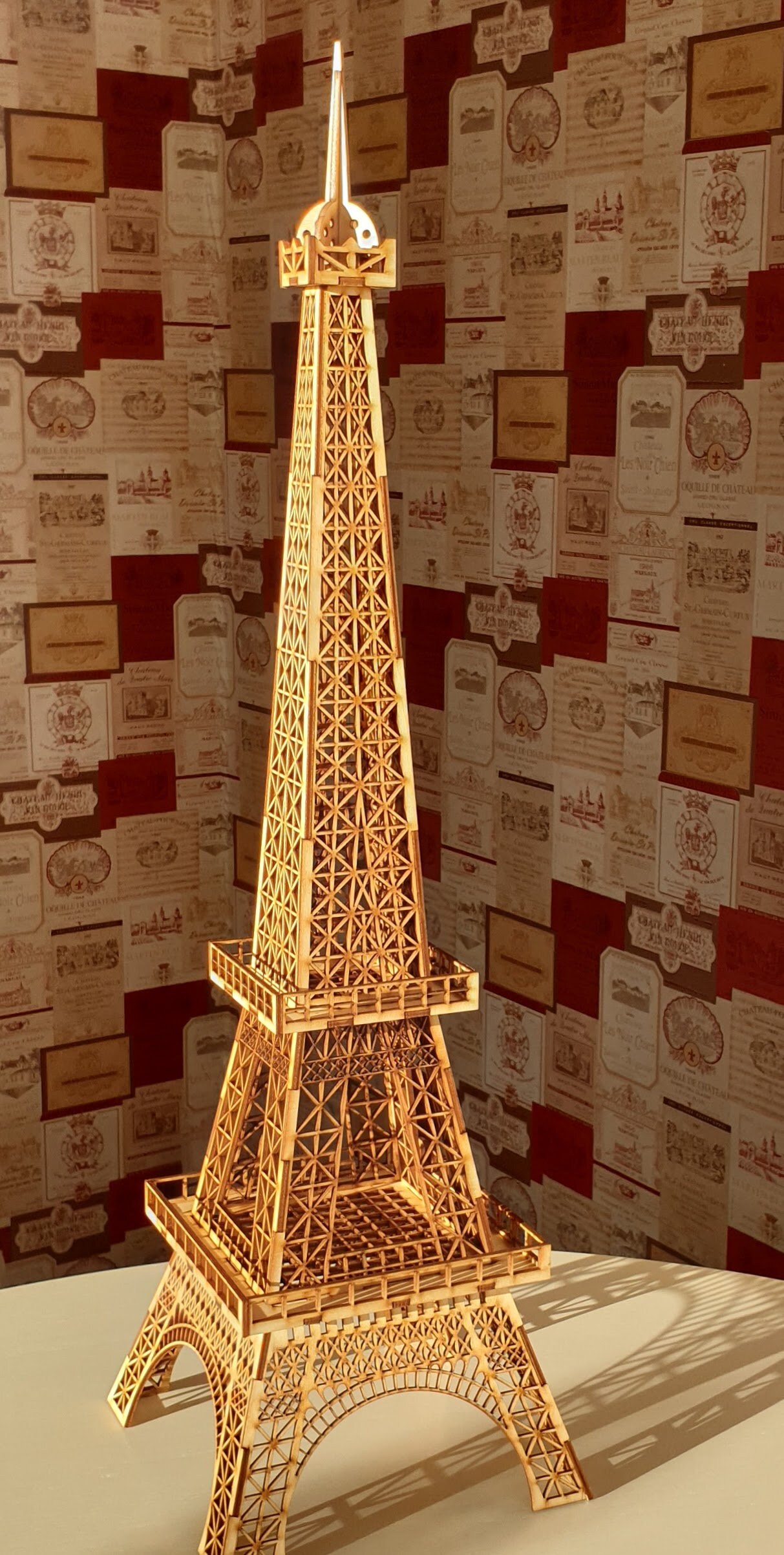Eiffel Tower Cupcake Stand Laser Cut Eiffel Tower 3D Puzzle Wooden