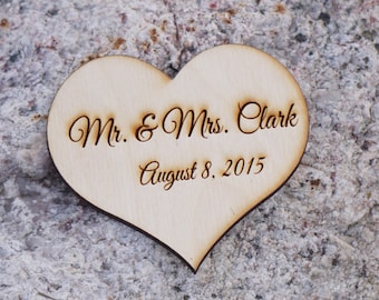 5" Custom engraved Heart > 5" inches custom heart > 13 cm heart > Custom Wedding heart > Heart with engraved couple names > mr and mrs heart