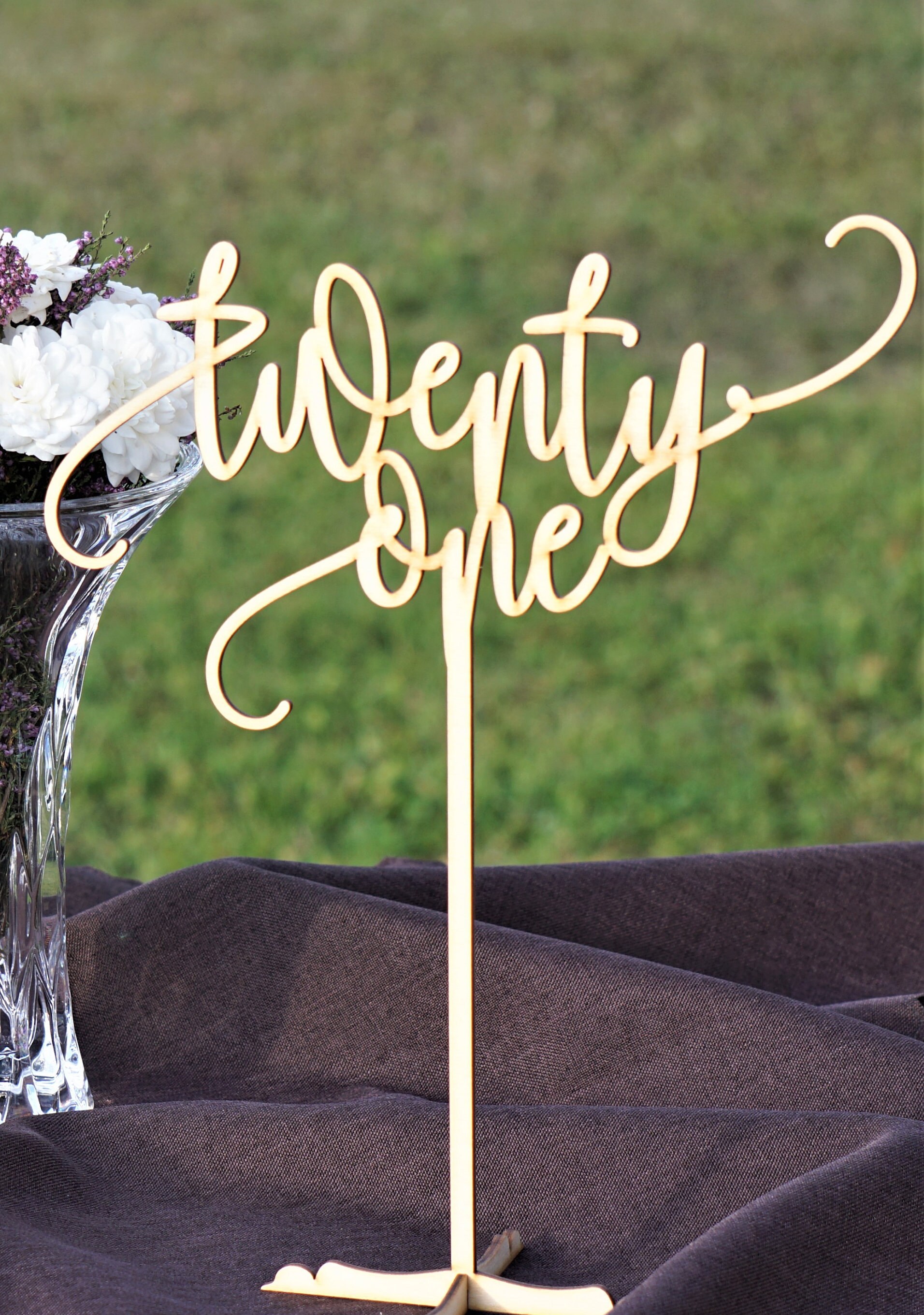 Freestanding Wooden Table Numbers Wooden Table Numbers Wooden Etsy