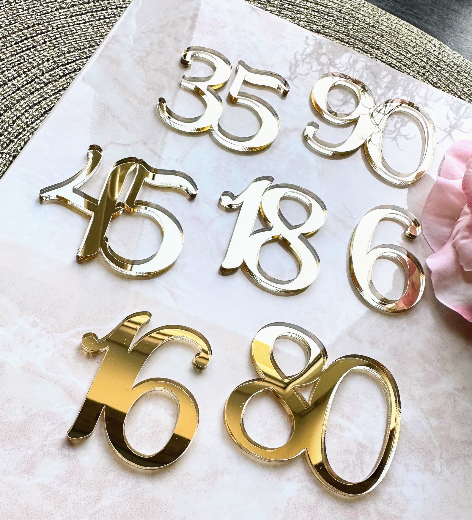 Acrylic Number Insert Acrylic Numbers Custom Number Craft Lasercut Numbers Wedding Numbers ...
