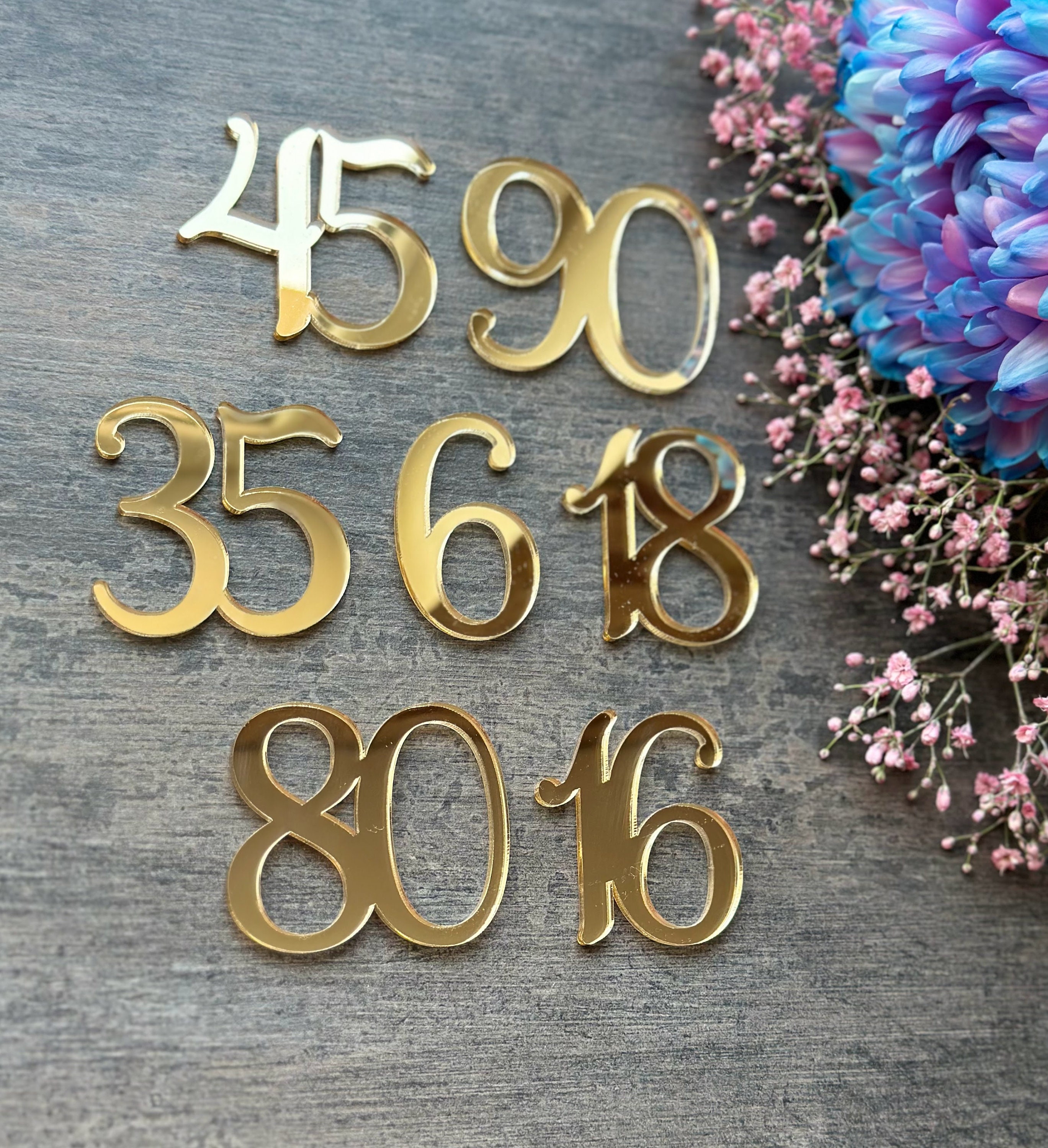 Acrylic Numbers Custom Number Craft Lasercut Numbers Wedding Numbers ...