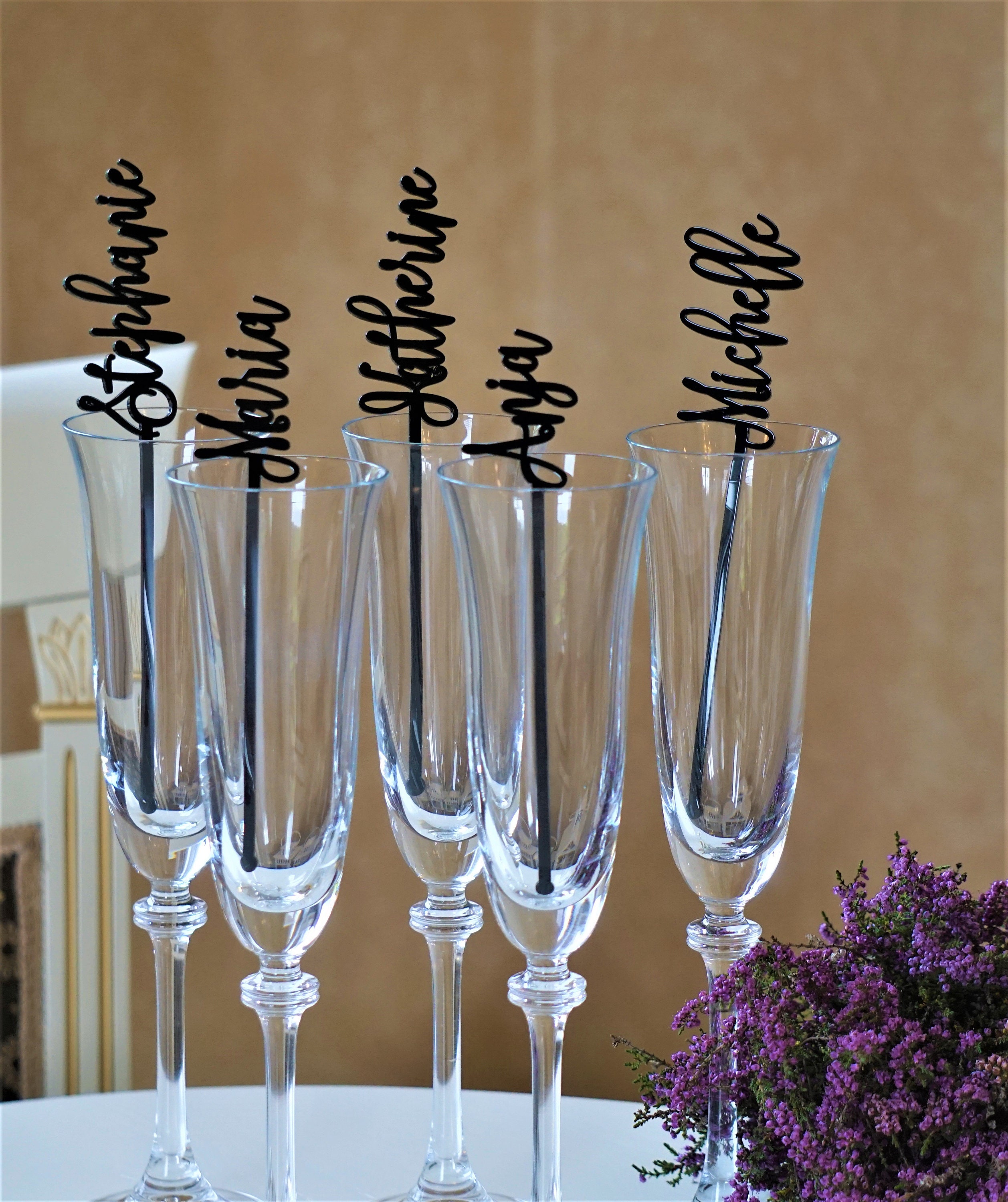 Monogram Swizzle Stick Personalized Drink Stirrers Custom Stir Etsy UK