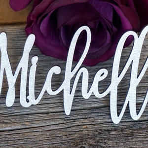 Wedding place cards Wooden place cards Event place decoration laser cut table names Custom wedding signs Christmas tags custom wooden names image 8