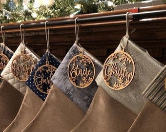 Aangepaste kerstballen kerstboom decor gepersonaliseerd ornament lasergesneden namen KERST custom cadeaulabels met jaar en naam decor