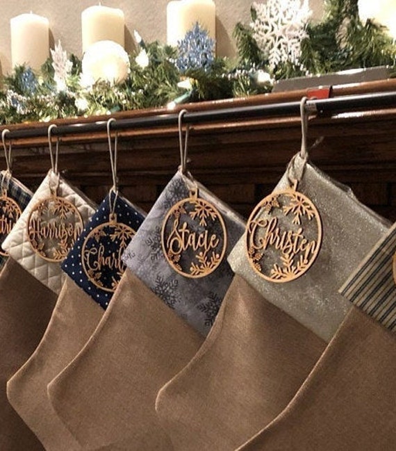 Custom CHRISTMAS tree baubles Christmas tree decor personalized ornament laser cut names CHRISTMAS custom gift tags with year and name Decor