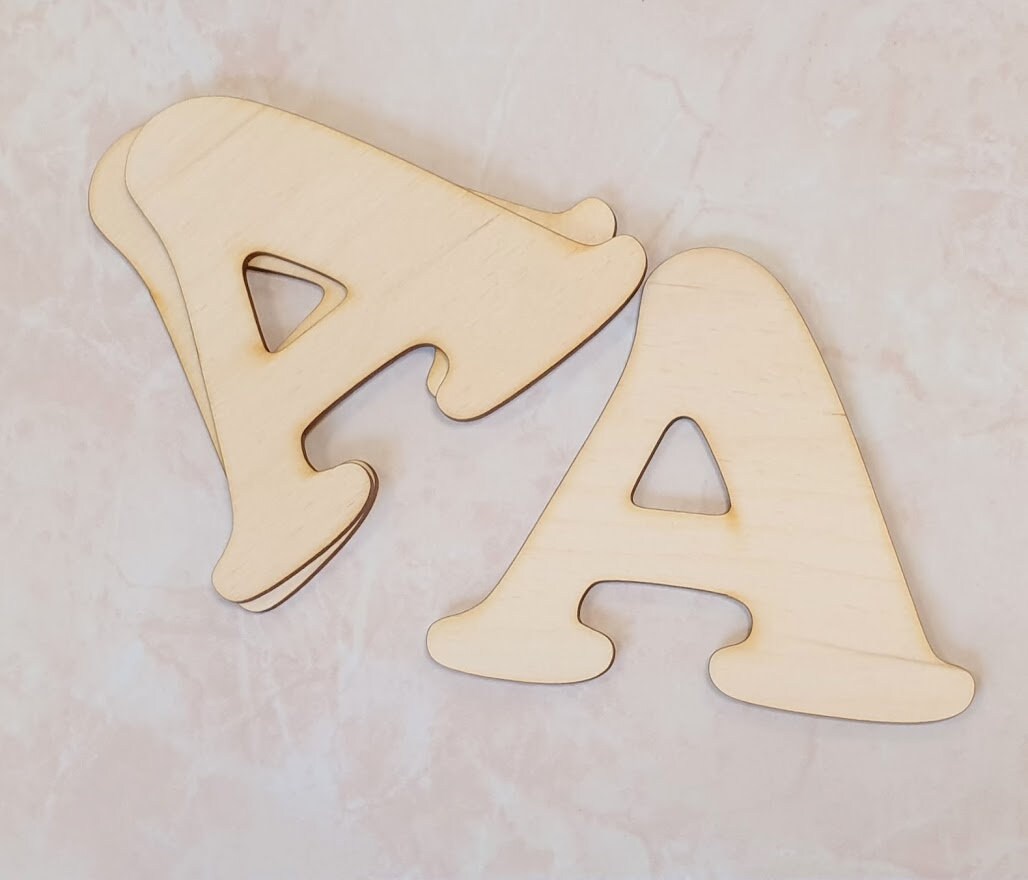 Fillable Letters Wooden Letters Alphabet Wooden Numbers Large Wooden Letters Craft ...