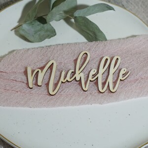 Place cards Wedding place cards Laser Cut Names Custom Place Settings WOOD names Bridal Party Place Card Wedding Cards Party Decoration image 9