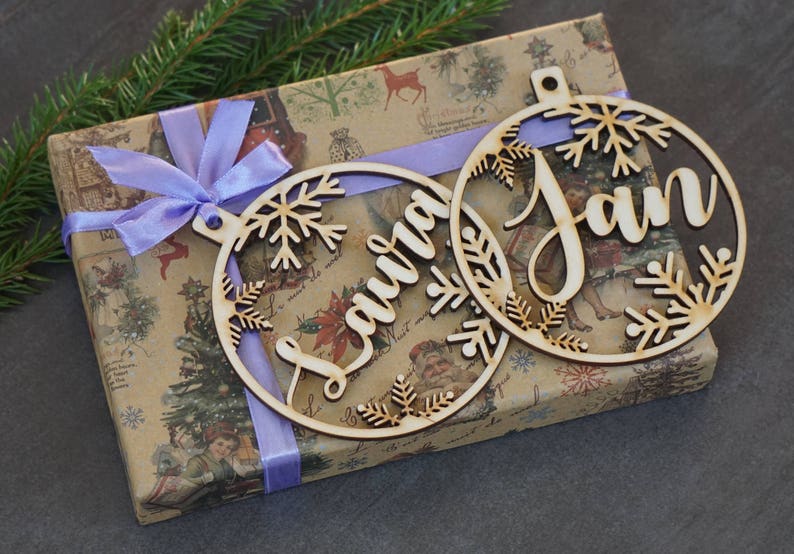Personalized Christmas Ornament gift idea. personalized ornament gift ideas. christmas gift ideas for mom and dad. christmas gift ideas for newlyweds, christmas gift ideas on a budget christmas gift ideas for babys first christmas. personalized gift ideas for christmas. best wood engraved laser cut personalized ornament gift ideas.