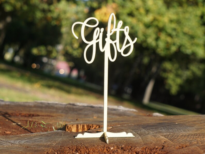 12 Custom Free Standing TABLE NAMES Wooden Table Names Etsy