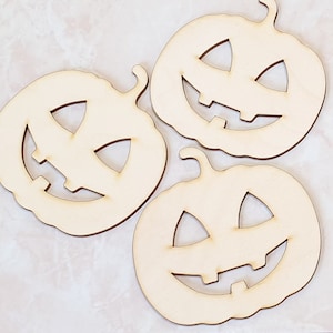 Halloween decor DIY halloween pumpkin Wood blanks plywood blanks different shapes acrylic shapes Birch Plywood pumpkin unfinished Blanks