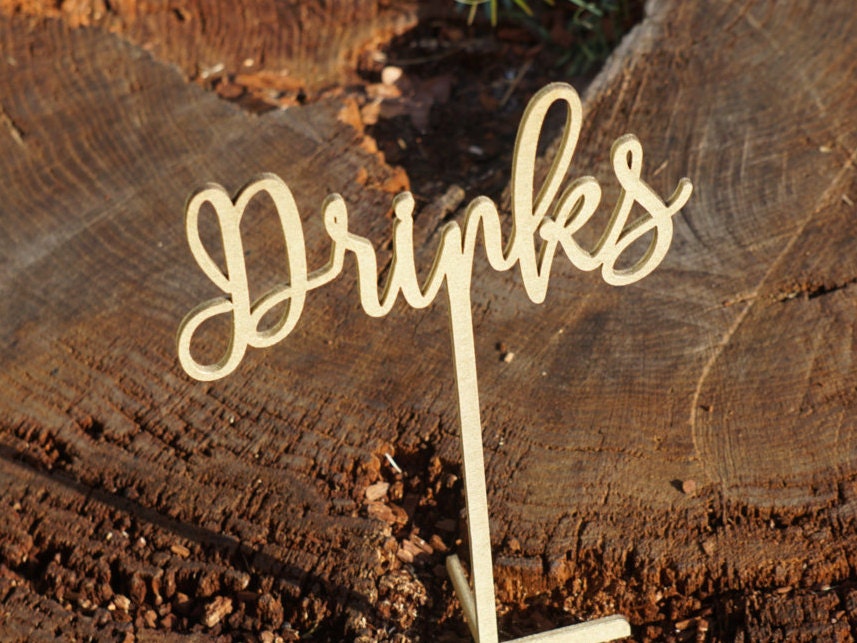 12 custom free standing TABLE NAMES Wooden Table Names Etsy