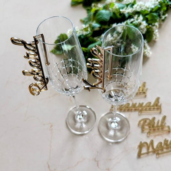 Wine glass charms Wine Charms personalized wine charms Drink Stirrers Laser cut glass decor Custom wine charm Wedding wine charms Wine charm