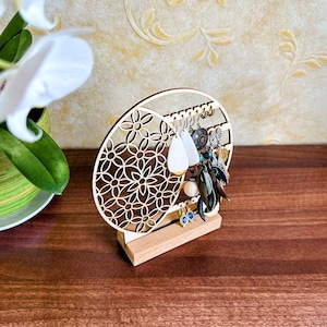 Ohrringständer Ohrringhalter Laser Cut Schmuckständer Schmuckständer Holzohrringständer, Ohrringständer, Ohrringständer, Mädchenschmuck