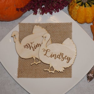 Thanksgiving place cards Thanksgiving table decoration Thanksgiving decor Turkey Place Cards turkey Design place card Laser Cut place cards