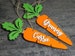 Custom Easter Basket Tags Easter carrot Tags Personalised Carrot Easter Basket Tags Name Easter Decoration custom Place cards Easter Gifts 