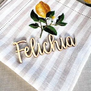 Custom Wedding place cards, Personalized wedding place table cards, Laser Cut Name,s Place Setting,  Wedding Name Cards Names Table Decor