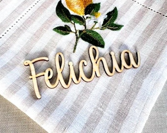 Benutzerdefinierte Hochzeit Tischkarten, personalisierte Hochzeit Tischtischkarten, Laser Cut Name, s Gedeck, Hochzeit Namenskarten Namen Tischdekoration