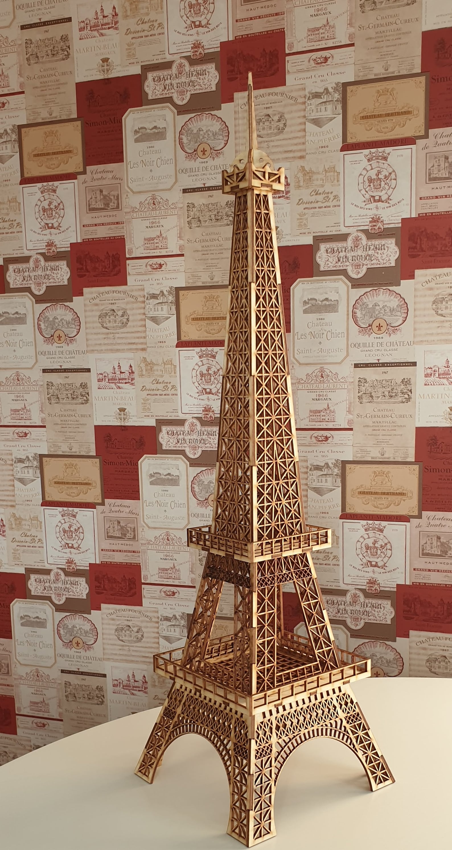 Eiffel Tower Cupcake Stand Laser Cut Eiffel Tower 3D Puzzle Etsy