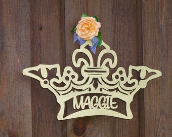 Custom Crown wall decor wood crown wood baby crown wooden crowns Baby shower crown princess crown Wedding Hanging signs