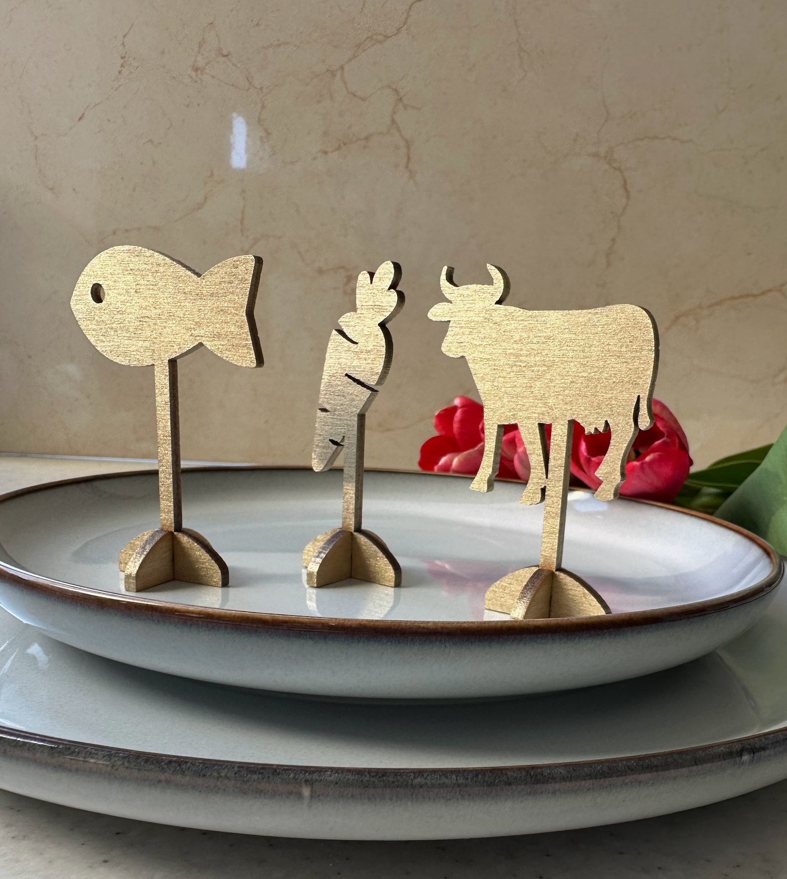 Meal Indicator Examples Meal Indicator for Wedding Place Cards With Meal Choice Marks Meal ...