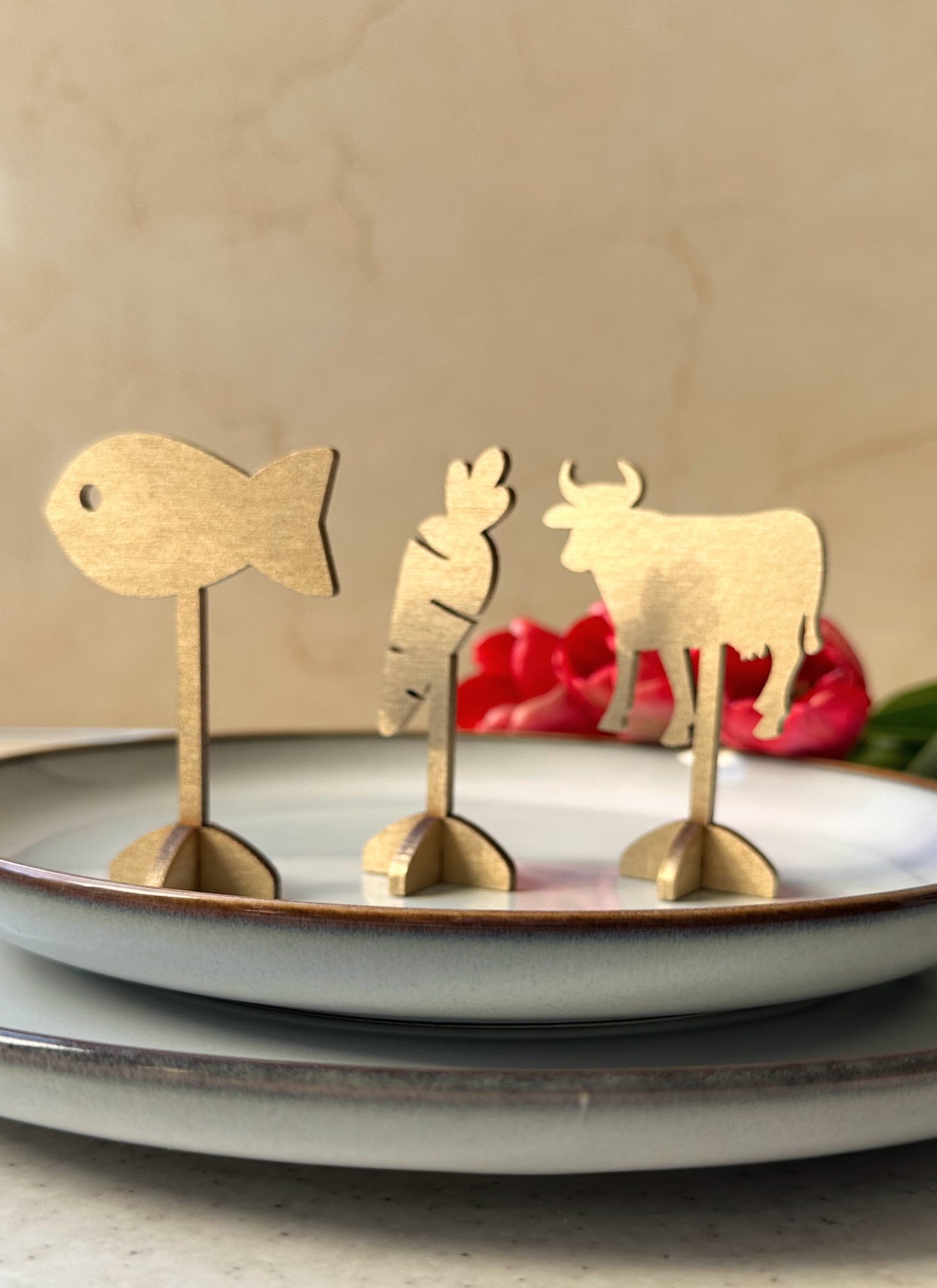 Meal Indicator Examples Meal Indicator for Wedding Place Cards With Meal Choice Marks Meal ...