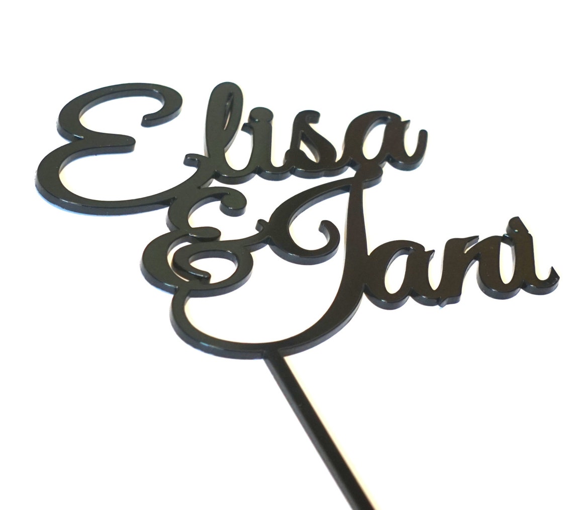 Cake Topper Custom Name Cake Topper Names Cake Topper Wedding | Etsy