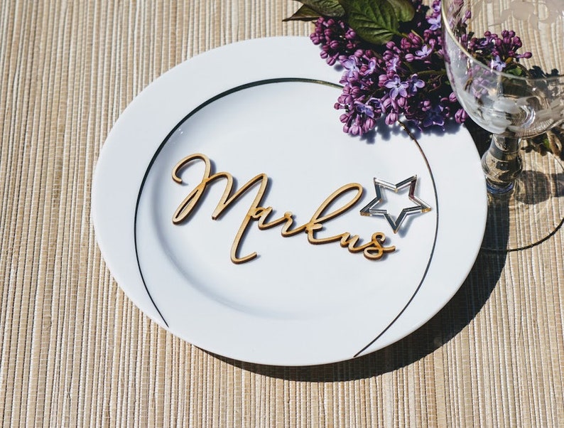 Wedding Place Cards Custom Laser Cut Name Sign Place Sign Dinner Party Place Card Escort Card Decoration Modern Calligraphy Decoration Place Cards Paper Party Supplies Kromasol Com