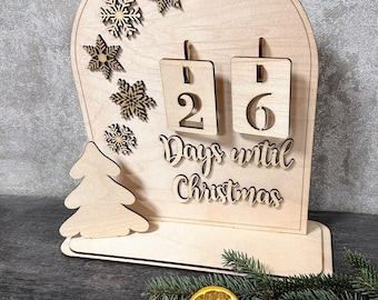 Advent countdown Christmas calendar, Advent calendar for kids